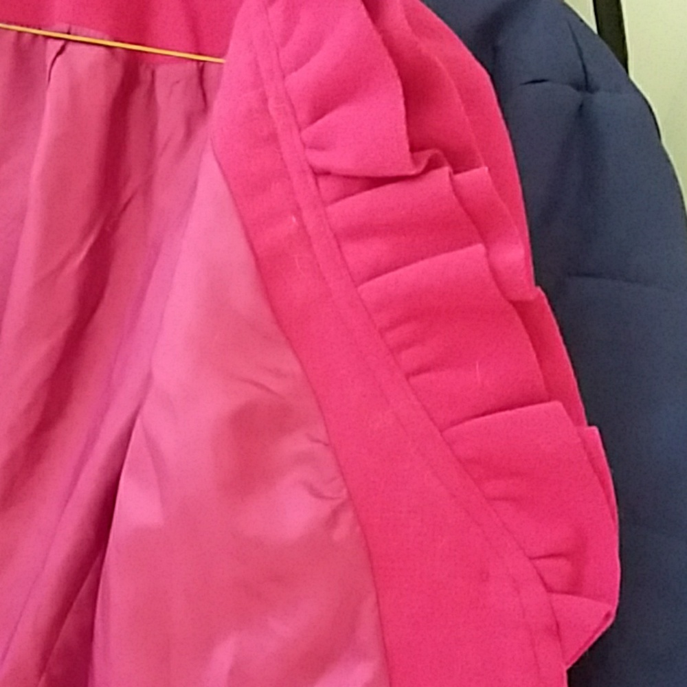 Fall/Spring magenta melton jacket - Picture 4 of 5